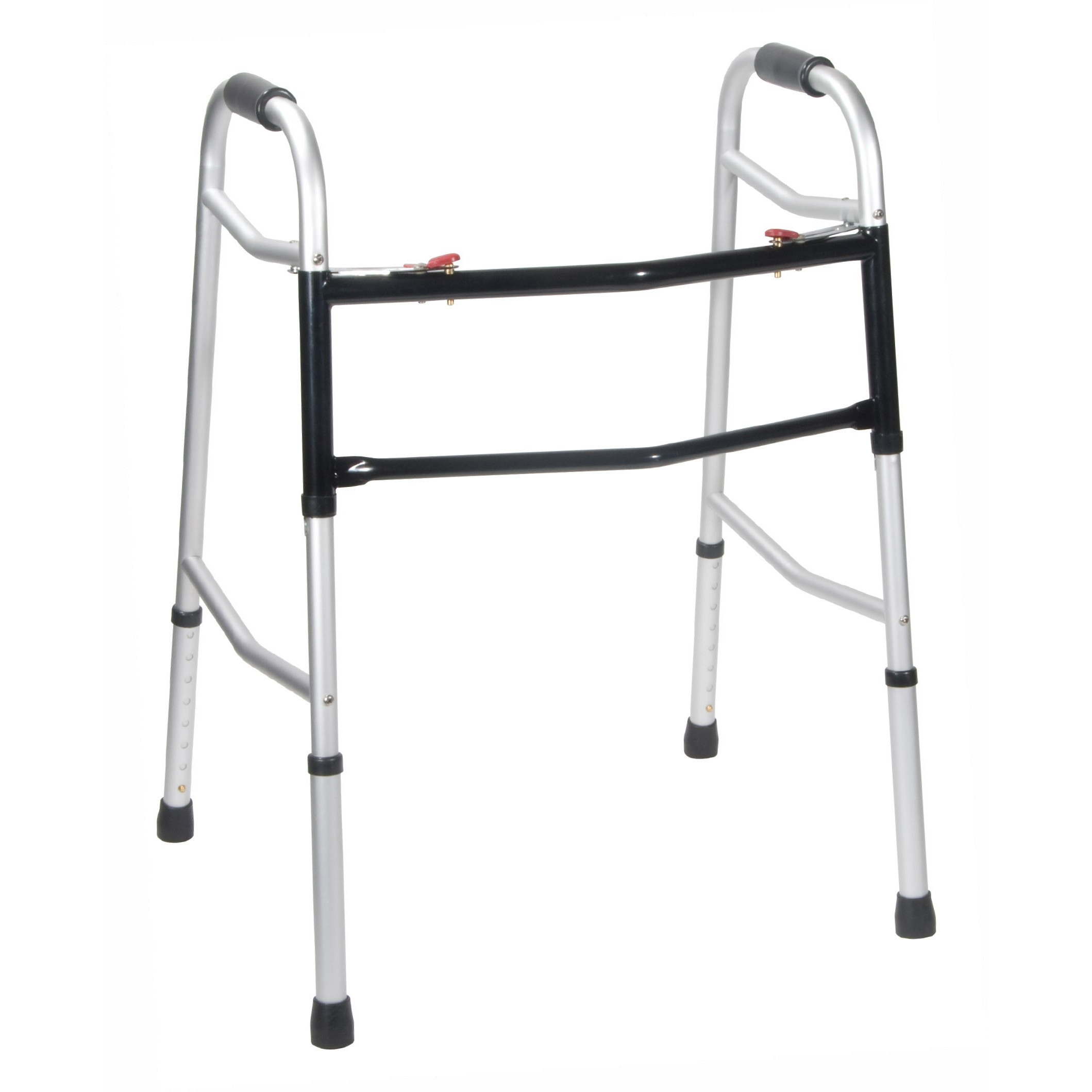 Bariatric, Extra Wide And Deeper Frame, Folding Walker, Two Button