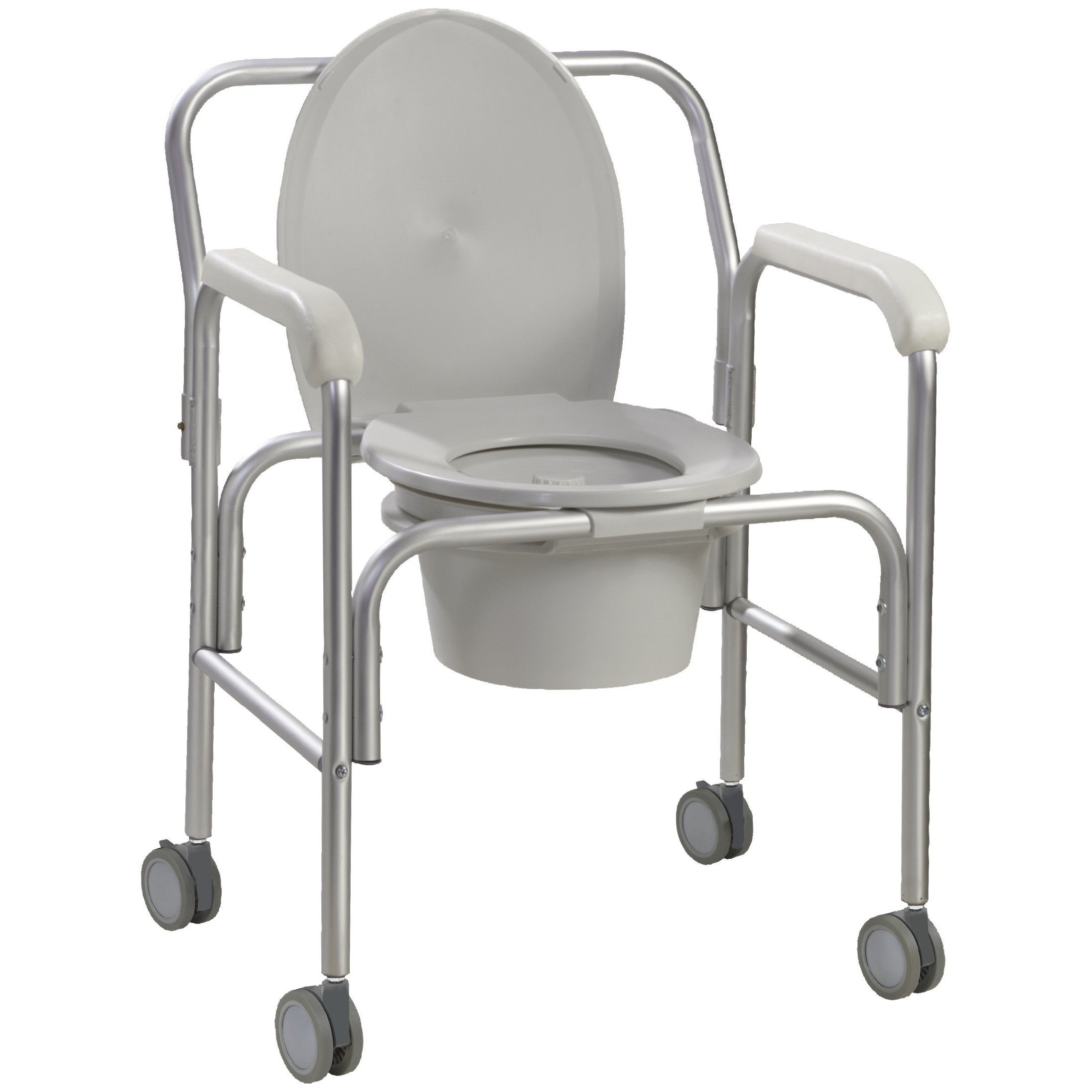 Aluminum Commode With Wheels