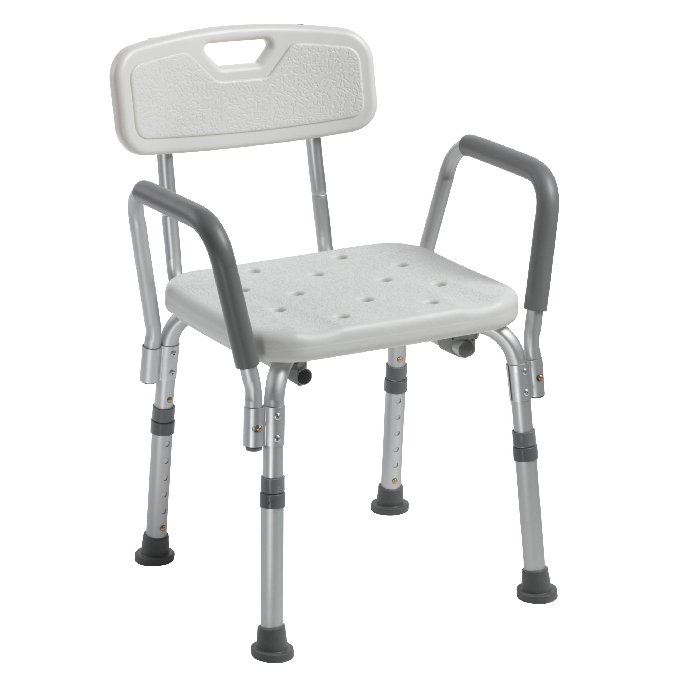 Shower Chair With Back And Removable Padded Arms