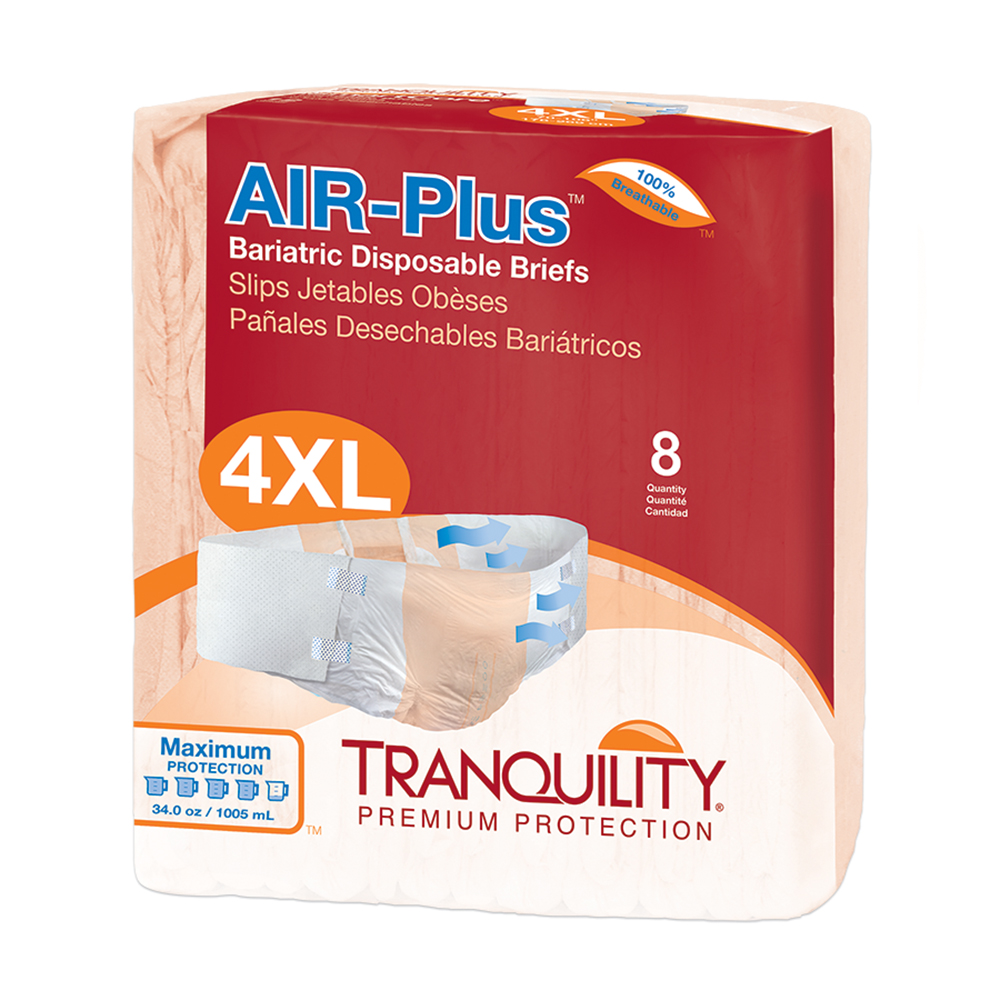 Tranquility AIR-Plus Bariatric Disposable Briefs