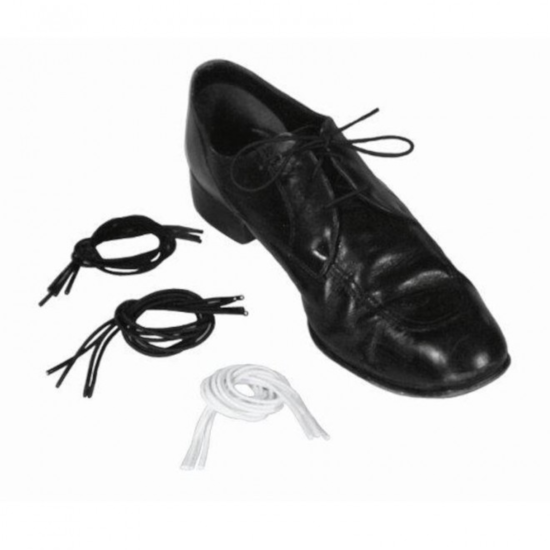 White Elastic Shoe Laces 37″, 2 Pr.
