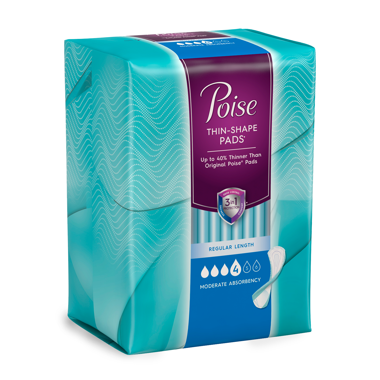 Poise Thin-Shape Moderate Pads